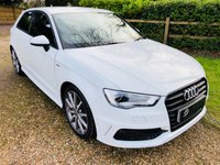 USED 2015 15 AUDI A3 1.4 TFSI S LINE 3d AUTO 124 BHP Great Spec, F/S/H, just serviced and MOT'd