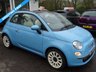 USED 2013 13 FIAT 500 0.9 TWINAIR CONVERTIBLE LOUNGE 3d 85 BHP Low Mileage, Service History + Just Serviced, NEW MOT, Great fuel economy! ZERO Road Tax!