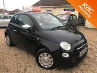 USED 2010 59 FIAT 500 1.2 POP 3d 69 BHP A Stunning Black 500 with Blue&Me Hands Free Kit & Air Con