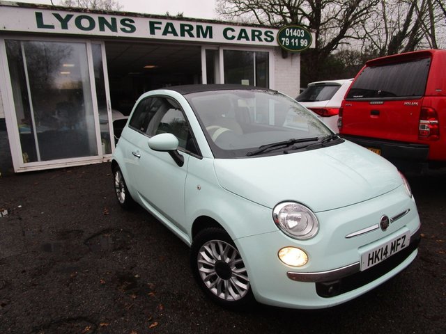 2014 14 Fiat 500c 1.2 CONVERTIBLE LOUNGE 3d 69 BHP