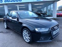 USED 2014 64 AUDI A4 2.0 TDI SE TECHNIK 4d 174 BHP **FULL BLACK LEATHER**