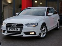USED 2014 64 AUDI A4 AVANT 2.0 TDI ULTRA SE TECHNIK 5d 163 S/S UPGRADE HEATED FRONT SEATS, HDD SAT NAV WITH JUKEBOX & DVD PLAYBACK (MMI NAVIGATION PLUS), FULL LEATHER INTERIOR, DAB RADIO, BLUETOOTH MOBILE PHONE PREP WITH MUSIC STREAMING, AUDI MUSIC INTERFACE FOR IPOD / USB DEVICES (AMI), WIRELESS LAN CONNECTION (WLAN), ELECTRIC TAILGATE, FRONT & REAR PARKING SENSORS WITH DISPLAY, CRUISE CONTROL, LIGHT & RAIN SENSORS, 1 OWNER FROM NEW, FULL AUDI SERVICE HISTORY, &pound;30 ROAD TAX