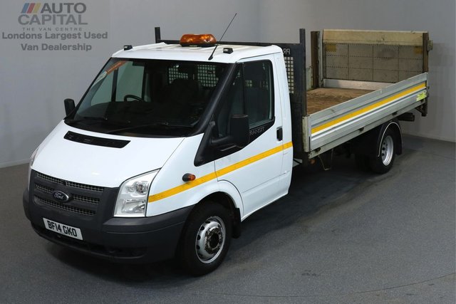2014 14 FORD TRANSIT 2.2 350 99 BHP L4 EXTRA LWB DROPSIDE LORRY REAR TAIL LIFT FITTED