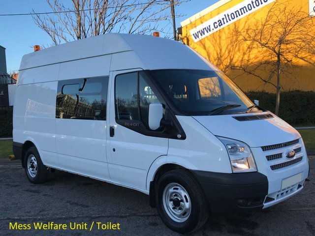 2012 62 Ford Transit 2.2 T350 Lwb High Roof [ Welfare / Mess Unit +Toilet ] van Free UK Delivery 