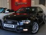 USED 2014 64 AUDI A4 2.0 TDI QUATTRO SE TECHNIK 4d 177 S/S HDD SAT NAV WITH JUKEBOX & DVD PLAYBACK (MMI NAVIGATION PLUS), FULL BLACK LEATHER INTERIOR, DAB RADIO, WIRELESS LAN CONNECTION (WLAN), BLUETOOTH PHONE WITH MUSIC STREAMING, AUDI MUSIC INTERFACE FOR IPOD / USB DEVICES (AMI), QUATTRO 4 WHEEL DRIVE, MMI WITH 2x SD CARD READERS, FRONT & REAR PARKING SENSORS WITH DISPLAY,  18 INCH 10 SPOKE ALLOYS, LEATHER MULTIFUNCTION STEERING WHEEL, CRUISE CONTROL, LIGHT & RAIN SENSORS WITH AUTO DIMMING REAR VIEW MIRROR, 1 OWNER FROM NEW, FULL SERVICE HISTORY