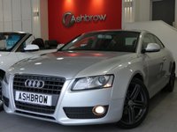 USED 2008 08 AUDI A5 1.8 TFSI 2d 170 BHP 19 INCH 5 SEGMENT SPOKE ALLOYS, FULL BLACK LEATHER, CRUISE CONTROL, AUDI MUSIC INTERFACE FOR IPOD / USB DEVICES (AMI), REAR ACOUSTIC PARKING SENSORS, MUD FLAPS, FRONT FOG LIGHTS, LEATHER MULTIFUNCTION STEERING WHEEL, LIGHT & RAIN SENSORS, DUAL CLIMATE AIR CON, CONCERT RADIO WITH SD CARD READER, AUX INPUT, LEATHER FRONT CENTRE ARM REST, GOOD SERVICE HISTORY, HPI CLEAR, PREVIOUSLY SOLD BY OURSELVES