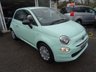 USED 2016 65 FIAT 500 1.2 POP 3d 69 BHP New Shape finished in Mint Green. Low Mileage, Just Serviced by ourselves, One Previous Owner, MOT until January 2019, Great on fuel economy! Only &pound;20 Road Tax! Balance of Fiat Warranty until January 2019