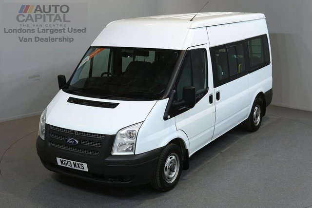 2013 13 FORD TRANSIT 2.2 300 124 BHP L2 H2 MWB MEDIUM ROOF 9 SEATER MINIBUS