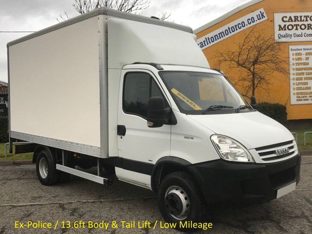 2007 07 Iveco-Ford Daily 65C18 Box Van+Tail Lift 13.6ft Body Low Mileage 53k 6.5ton gross 3.0Hpt Ex Met Police Free UK Delivery