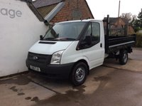 USED 2012 12 FORD TRANSIT 2.2 350 SRW 1d 99 BHP TRANSIT TIPPER
