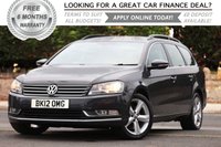 USED 2012 12 VOLKSWAGEN PASSAT 1.6 SE TDI BLUEMOTION TECHNOLOGY 5d 104 BHP +++ FREE 6 months Autoguard Warranty included in screen price +++