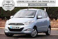 USED 2013 13 HYUNDAI I10 1.2 ACTIVE 5d AUTO 85 BHP +++ FREE 6 months Autoguard Warranty included in screen price +++