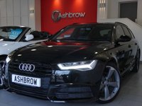 USED 2015 65 AUDI A6 AVANT 2.0 TDI ULTRA S LINE BLACK EDITION 5d AUTO 190 S/S 1 OWNER FROM NEW, UPGRADE HEATED FRONT SEATS, UPGRADE ELECTRIC HEATED POWER FOLDING DOOR MIRRORS, 20 INCH ROTOR ALLOYS, BI XENONS W/ LED DRL, LED TAIL LIGHTS, BLUETOOTH W/ AUDIO STREAMING, NAV, DAB, FRONT + REAR PARKING SENSORS W/ DISPLAY, PIANO BLACK INTERIOR FASCIAS, PRIVACY GLASS, 4 ZONE ELECTRIC CLIMATE A/C, BOSE, CRUISE, TYRE PRESSURE MONITORING SYSTEM, LEATHER 3 SPOKE SPORTS MULTI FUNCTION STEERING WHEEL, AUDI DRIVE SELECT, AUTO HOLD, AUTO DIMMING REAR VIEW, AUTO LIGHTS + WIPERS, VAT Q