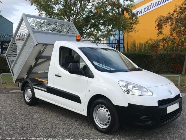 2012 62 Peugeot Partner 1.6 HDI TIPPER 1.6HDi 90 L1 Floor Cab Low Mileage 