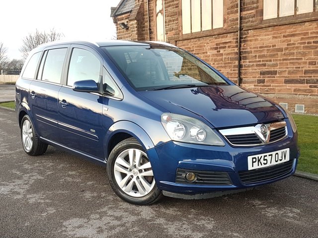 2007 57 Vauxhall Zafira 1.8 DESIGN 16V 5d 139 BHP
