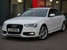 USED 2015 65 AUDI A4 2.0 TDI S LINE NAV 4d 150 S/S UPGRADE HEATED FRONT SEATS, UPGRADE AUDI MUSIC INTERFACE FOR IPOD / USB DEVICES (AMI), UPGRADE PARKING SYSTEM PLUS FRONT & REAR WITH DISPLAY, UPGRADE HIGH BEAM ASSIST, UPGRADE ELECTRIC FOLDING HEATED AUTO DIMMING DOOR MIRRORS, HDD SAT NAV WITH DVD PLAYBACK & JUKEBOX, MMI WITH 2X SD CARD READERS, DAB RADIO, BLUETOOTH PHONE & MUSIC STREAMING, WIRELESS LAN (WLAN), LED XENON LIGHTS, 1 OWNER FROM NEW, FULL AUDI SERVICE HISTORY, BALANCE OF MANUFACTURERS WARRANTY, &pound;30 ROAD TAX