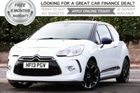 USED 2013 13 CITROEN DS3 1.6 DSTYLE PLUS 3d 120 BHP +++ FREE 6 months Autoguard Warranty included in screen price +++