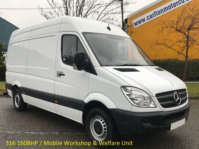 2013 13 Mercedes-Benz Sprinter 2.1 316 CDI 163 MWB HI/ROOF [ MOBILE WORKSHOP ] VAN FREE UK DELIVERY