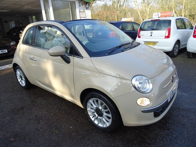 2013 13 Fiat 500 1.2 CONVERTIBLE LOUNGE DUALOGIC 3d AUTOMATIC 69 BHP
