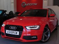 USED 2015 64 AUDI A4 AVANT 2.0 TDI S LINE BLACK EDITION 5d 150 S/S UPGRADE TECHNOLOGY PACK INCLUDING MMI NAVIGATION PLUS DVD PLAYER VOICE DIALOGUE SYSTEM & AUDI MUSIC INTERFACE FOR IPOD/USB DEVICES (AMI), UPGRADE HEATED FRONT SEATS, UPGRADE PARKING SYSTEM PLUS FRONT & REAR WITH DISPLAY, UPGRADE HILL  HOLD ASSIST, UPGRADE AUTO DIMMING ELECTRICALLY FOLDING HEATED DOOR MIRRORS, 19 INCH ROTOR ALLOY WHEELS, BLUETOOTH PHONE & MUSIC STREAMING, DAB RADIO, BANG & OLUFSEN SOUND SYSTEM, WIRELESS LAN CONNECTION (WLAN), ELECTRIC TAILGATE, DETACHABLE TOW BAR, PRIVACY GLASS