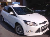 USED 2012 12 FORD FOCUS 1.6 ZETEC S ECOBOOST  178 BHP One Owner....Red Leather.....Nav