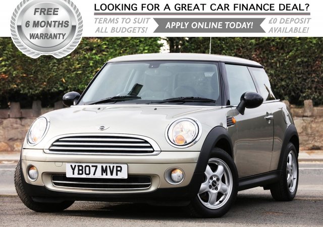 2007 07 MINI Hatch One 1.4 ONE 3d 94 BHP
