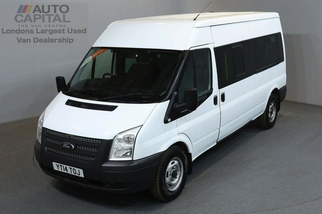 2014 14 FORD TRANSIT 2.2 350 134 BHP L3 LWB A/C 14 SEATER MINIBUS