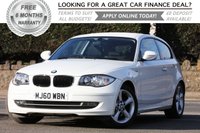 USED 2010 60 BMW 1 SERIES 2.0 116I SPORT 3d 121 BHP +++ FREE 6 months Autoguard Warranty included in screen price +++