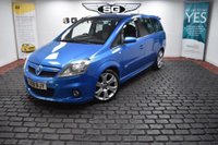 USED 2008 08 VAUXHALL ZAFIRA 2.0 i Turbo 16v VXR 5dr ARDEN BLUE, LOW MILES, FSH
