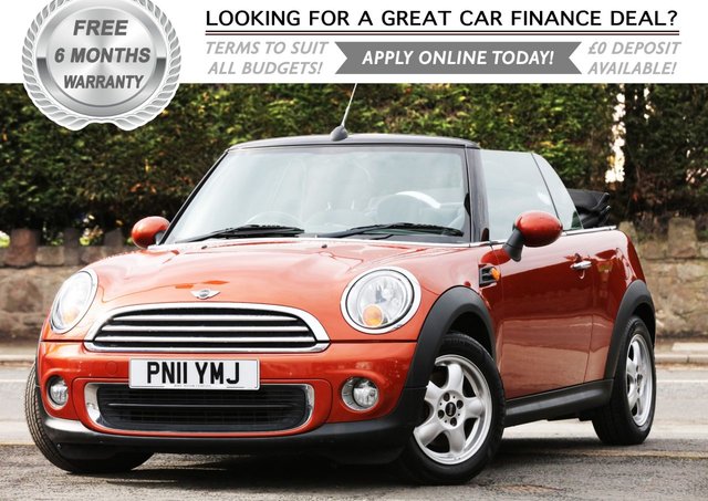 2011 11 MINI Convertible 1.6 ONE 2d 98 BHP