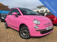 USED 2010 10 FIAT 500 1.2 C POP 3d 69 BHP Limited Edition pink Convertible