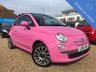 USED 2010 10 FIAT 500 1.2 C POP 3d 69 BHP Limited Edition pink Convertible