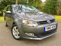 USED 2010 10 VOLKSWAGEN POLO 1.2 MODA A/C 5d 60 BHP GREAT SPEC -AUX-IN ,60/40 SPLIT REAR SEAT , COLOUR CODED DOOR HANDLES&WING MIRRORS,FRONT FOG LIGHTS ,REAR PRIVACY GLASSS