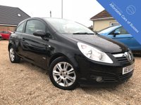 USED 2008 58 VAUXHALL CORSA 1.4 DESIGN 16V 3d AUTO 90 BHP Full Automatic Corsa in metallic black