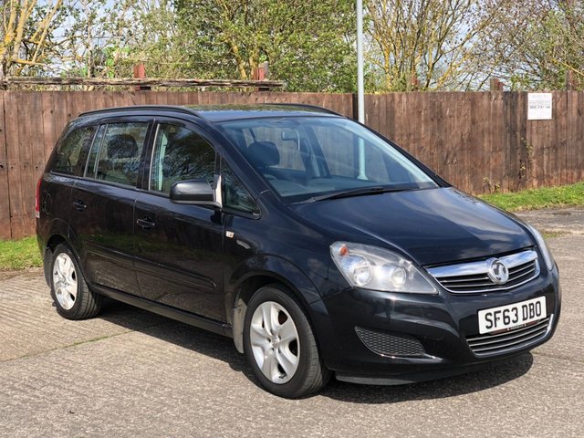2013 63 Vauxhall Zafira 1.6 EXCLUSIV 5d 113 BHP
