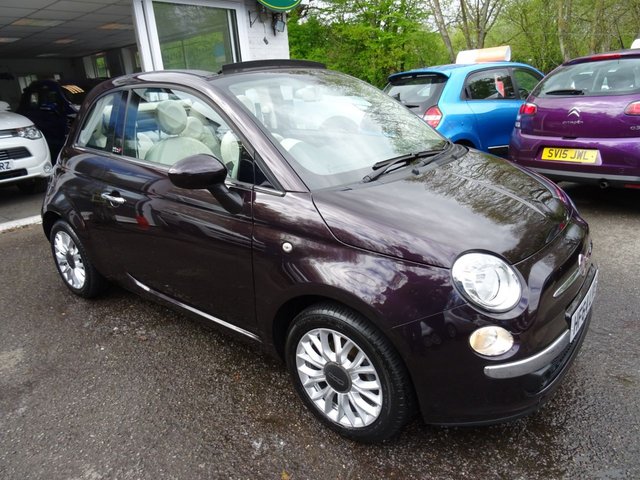 2014 64 Fiat 500 0.9 TWINAIR CONVERTIBLE LOUNGE 3d 105 BHP