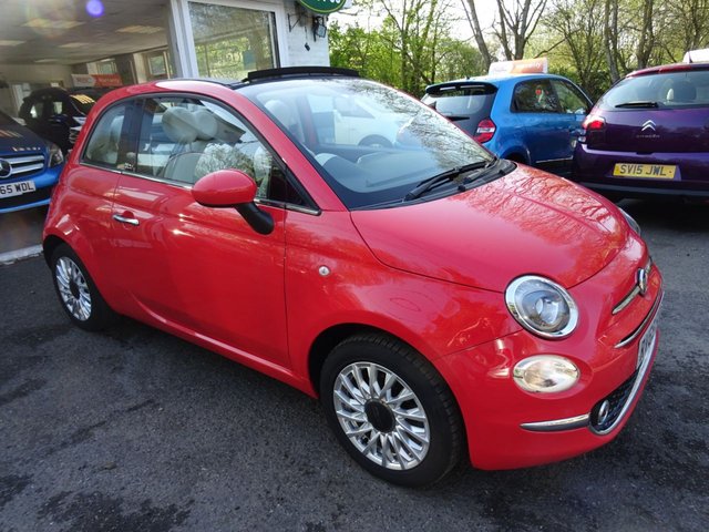 2015 65 Fiat 500 1.2 CONVERTIBLE LOUNGE 3d 69 BHP