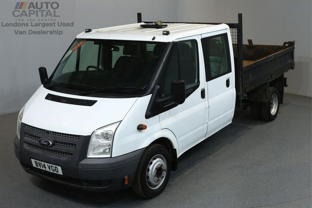 2014 14 FORD TRANSIT 2.2 350 DRW 99 BHP L3 LWB TIPPER