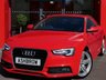 USED 2012 12 AUDI A5 2.0 TDI S LINE 2d 177 S/S &pound;30 TAX, FULL SERVICE HISTORY, UPGRADE 19 IN SEGMENT SPOKE ALLOYS, UPGRADE HEATED FRONT SEATS, FULL BLACK LEATHER, BLUETOOTH, REAR ACOUSTIC PARKING SENSORS, AUX, AUTO LIGHTS + WIPERS, LEATHER 3 SPOKE SPORTS MULTI FUNCTION STEERING WHEEL, SD CARD READER, ELECTRICALLY ADJUSTABLE HEATED DOOR MIRRORS, COLOUR DIS W/ DIGI SPEED DISPLAY, BI XENON HEADLIGHTS W/ LED DRL, LED OPTIC TAIL LIGHTS, DIGITAL DIPSTICK OIL LEVEL DISPLAY, BLACK CLOTH HEADLINING, DUAL ZONE CLIMATE A/C, SDS VOICE COMMAND, VAT Q