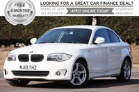 USED 2013 13 BMW 1 SERIES 2.0 118D EXCLUSIVE EDITION 2d 141 BHP +++ FREE 6 months Autoguard Warranty included in screen price +++