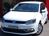 USED 2015 15 VOLKSWAGEN POLO 1.2 TSI SE 3d 90 S/S &pound;20 TAX, 1 OWNER, SERVICE HISTORY, DAB DIGITAL RADIO, BLUETOOTH W/ AUDIO STREAMING, LEATHER FLAT BOTTOM MULTI FUNCTION STEERING WHEEL, DIS TRIP COMPUTER W/ DIGITAL SPEED DISPLAY, AUX + USB INPUT FOR IPOD/MP3/FLASH DRIVE, SD READER X1, CD DRIVE, 15 IN 10 SPOKE ALLOYS, HALOGEN DRLS, TYRE PRESSURE MONITORING SYSTEM, THINK BLUE TRAINER, ELECTRIC WINDOWS, ELECTRICALLY ADJUSTABLE HEATED DOOR MIRRORS, IMAGE DISPLAY, VAT Q