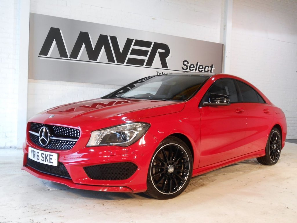 USED 2016 16 MERCEDES-BENZ CLA 2.1 CLA 220 D AMG LINE 4d AUTO 174 BHP SAT NAV - PANORAMIC GLASS ROOF