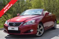 USED 2009 59 LEXUS IS 2.5 250C SE-I 2d AUTO 204 BHP FULL LEXUS SERVICE HISTORY! 7 MAIN DEALER SERVICES! SIMPLY STUNNING FINISHED IN MATDADOR RED MICA! SAT NAV! REVERSE CAMERA! HEATED SEATS! SUPERB SPECIFICATION!