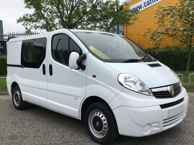 2012 62 Vauxhall Vivaro 2.0 2900 CDTi Crew Cab 6 seat TSLD [ Factory Built ] Low Miles 