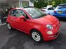 USED 2015 65 FIAT 500 1.2 CONVERTIBLE LOUNGE 3d 69 BHP New Face-lift model finished in Glam Coral Pink with Electric Convertible Beige Roof! Low Mileage, Just Serviced by ourselves, One Previous Owner, Minimum 9 months MOT, Convertible, Great on fuel economy! Only &pound;20 Road Tax! Balance of Fiat Warranty until September 2018