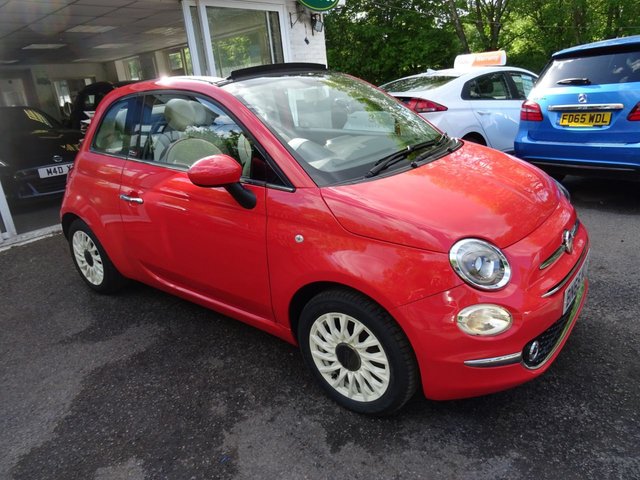 2015 65 Fiat 500 1.2 CONVERTIBLE LOUNGE 3d 69 BHP