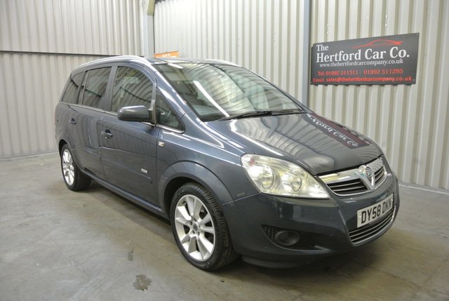 2008 58 Vauxhall Zafira 1.9 DESIGN CDTI 5d 150 BHP