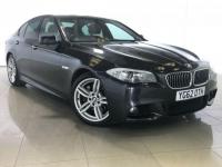 USED 2012 62 BMW 5 SERIES 3.0 530D M SPORT 4d Sat Nav/Black Leather/Rev Cam
