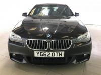 USED 2012 62 BMW 5 SERIES 3.0 530D M SPORT 4d Sat Nav/Black Leather/Rev Cam