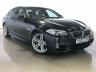 USED 2012 62 BMW 5 SERIES 3.0 530D M SPORT 4d Sat Nav/Black Leather/Rev Cam